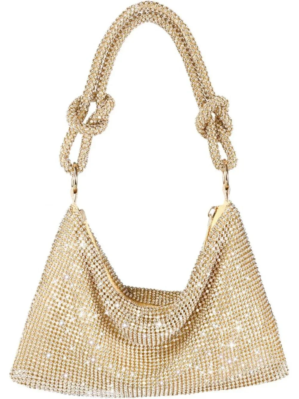 Rhinestone Purse Sparkly Evening bag Silver Clutch Purses for Women Evening, Cro